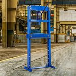 Blue 12 Ton Industrial Press Hydraulic Workshop Garage Floor Stand H-Frame Press