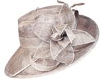 Roman Originals Women's Formal Hat Ivory Feather Detail Wedding Occasion