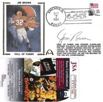 Jim Brown autographed signed Cleveland Browns 1984 Gateway cachet envelope (JSA)
