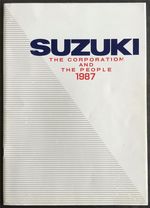 SUZUKI The Corporation and the People Publicity Brochure 1987 #99999-E2060-087