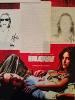 A one off  GEORGE JUNG Signed 2007 PRISON LETTER/PICS  with "BLOW" movie Poster