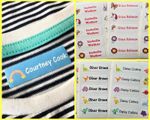 Personalised Name Labels for Clothes School Kids Iron On Clothing Waterproof