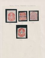 GB Postal Fiscals on a page 1882 - 1900