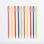 Plastic Sewing Needles Embroidery Tapestry Craft Wool Large Eye Mixed Colours