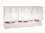 Acrylic Display Stand for Trading Card's Booster Pack Dispenser 6 Slot for e.g. Pokemon