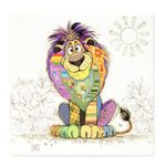 Bug Art Ceramic Coaster Cork Back Louis Lion Tableware