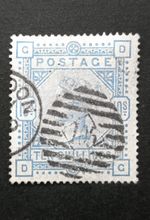 Queen Victoria 10/ Cobalt SG.182 Used CDs  Well Centered Good Perforation VF