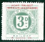 GB Wales GWR PORT TALBOT & DOCKS RAILWAY Letter Stamp 3d Mint MM PIW78