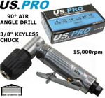 US PRO Tools Air Angle Drill 3/8" Keyless Chuck Pneumatic Tool 15000rpm NEW 8214