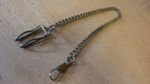 VINTAGE BRASS COLOURED WATCH LINK CHAIN 30 cm LONG #C1549