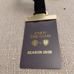 TICKET STUB/ HOSPITALITY PASS - MANCHESTER UNITED v LEEDS UNITED- 2025/26