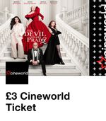 1 x Cineworld Cinema Ticket Valid: Fri Sat Sun QUICK DELIVERY – Read Description