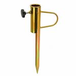 Heavy Duty Metal Umbrella Ground Anchor, Portable Outdoor Umbrella Base