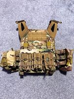 8Fields Tactical Jump Plate Carrier Vest, MOLLE Webbing, Pouches, One Size
