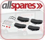 Wabco GENUINE Maxx22 Mercedes Rear Brake Pads 6403229582 0084206420