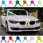 Wedding Car Decorating Kit, 7m Poly Ribbon with 1, 3 or 5 Bows, Multiple Colours