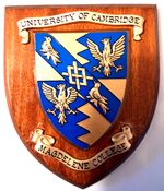 University of Cambridge Magdalene College Plaque or Shield Beautifully Restored