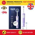 Oral-B Vitality Pro Electric Rechargeable Toothbrush with 2 Brush Heads | Lilac