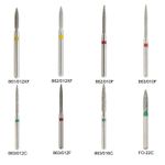 Dental Diamond Burs Flame Bur 863/010F 863/012F 863/016C 861 862 Fine High Speed