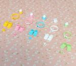 Mini zuru babies shoes crocs with headband dummy and sippy cup x 5 lots