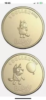 UK Seller In Hand Bluey & Bingo Dollar Bucks Coins Australia Mint
