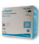 Softpore Adhesive Surgical Dressing 6cm x 7 cm - 60 dressings - Burn & wound