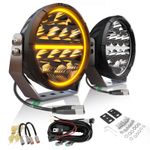 2x OSRAM LEDriving 7" LED ROUND SPOT LIGHT SPOT LAMP DRIVING BEAM OFF ROAD TRUCK