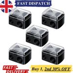 5 PACK PENCIL SHARPENER Make-Up Lip Eye Brow Liner  Cosmetic Dual Double Hole UK