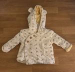 Disney Baby Winnie The Pooh Baby Sz 6/9M Cream Three Button Hooded Coat Bear Ear