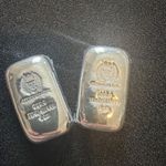2 x 1oz Germania Mint Silver Cast Bars 9999 Factory Sealed 
