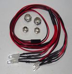 LED Light Kit for RC Cars Headlights & Tail Lights c/w Mounts UK Seller