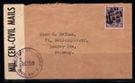 GB Great Britain 1945 Cover 100% used Censored Germany