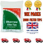 10x Sharrow Streamline Standard 7.13mm Filter Tips Cigarette Finest Quality UK