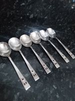 Vintage Silver-plated Spoons Coronation Pattern by Oneida Community 1936 x 6