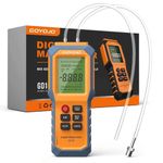 Digital Manometer with Backlit Gas Pressure Tester Dual Port Air Pressure Gauge.