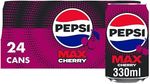 Pepsi Max Cola CHERRY | 330Ml Can | 24 Pack