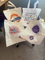 Set of 4 London Overground Tote Bags