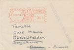 GUATEMALA 1953, 36 C Quetzal (Bird) Meter Mail from GUATEMALA Cab. Ladies Letter