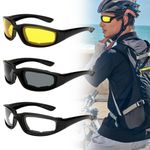 3X Motorcycle Riding Glasses Wind Resistant Padded Windproof Comfortable Jetski 