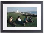 BLACK FRAMED BEATLES PLYMOUTH HOE - GLOSSY PRINTED PICTURE 15" X 12" (380x300mm)