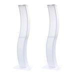Pair Of 2.0m Equinox Curvy Light Podiums With Lycra Scrims, Bags, Bases Complete