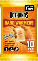 HotHands Hand Warmers - 5 Pairs - 10 hour of heat - Air activated - Ready to use