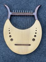 10 Metal Stings Celtic Lyre Harp of Round Shape