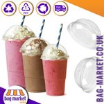 10oz, 12oz, 16oz Smoothie Cups and Dome Lids for Milkshake, Party, Juice, Slush