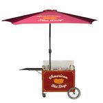 Hot Dog Mobile Catering Cart Business Stand New High Quality Vintage Style