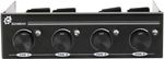 Sunbeam RHK-BA Rheobus 5.25" Bay 4 Channel 20W Fan Controller Panel Black RETRO