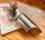 Screw Top T. Yates Round Pea Whistle 19th Cent. Wonderful Condition