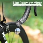 WEST BIKING Road MTB Bike Bicycle Rear View Mirror Rearview Mirror Black 1pcs