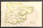 map of Essex by John Aikin England Delineated Original with text 1803