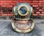 18"Vintage Brass diving divers helmet Handmade Anchor Boston Decorative Designer